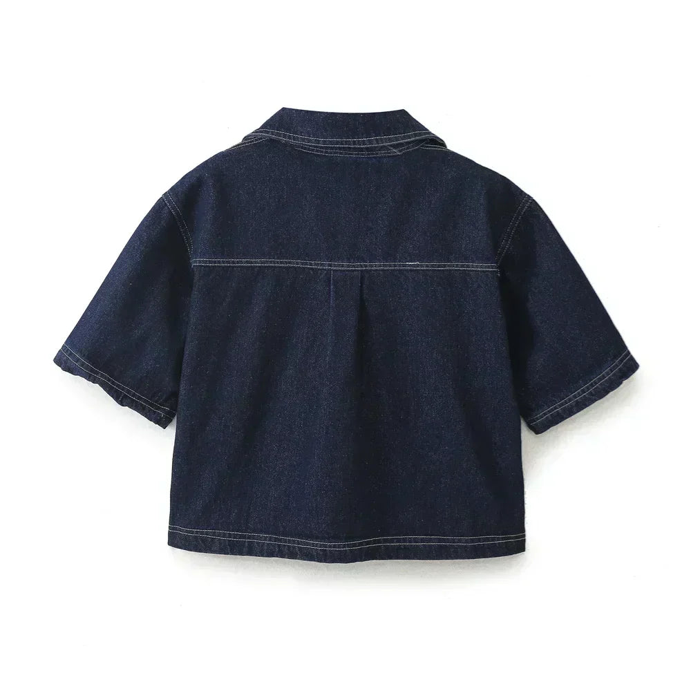 Pernille | V-Hals Denim Sett